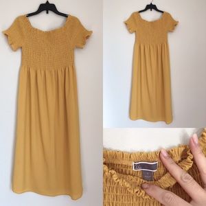 Off shoulder Smocking dress